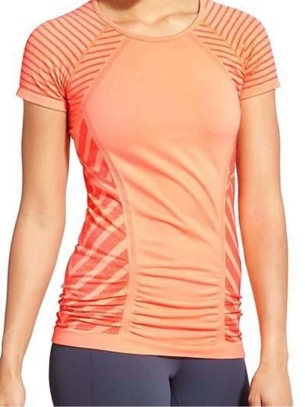 Athleta Jet Stripe Fastest Track Tee